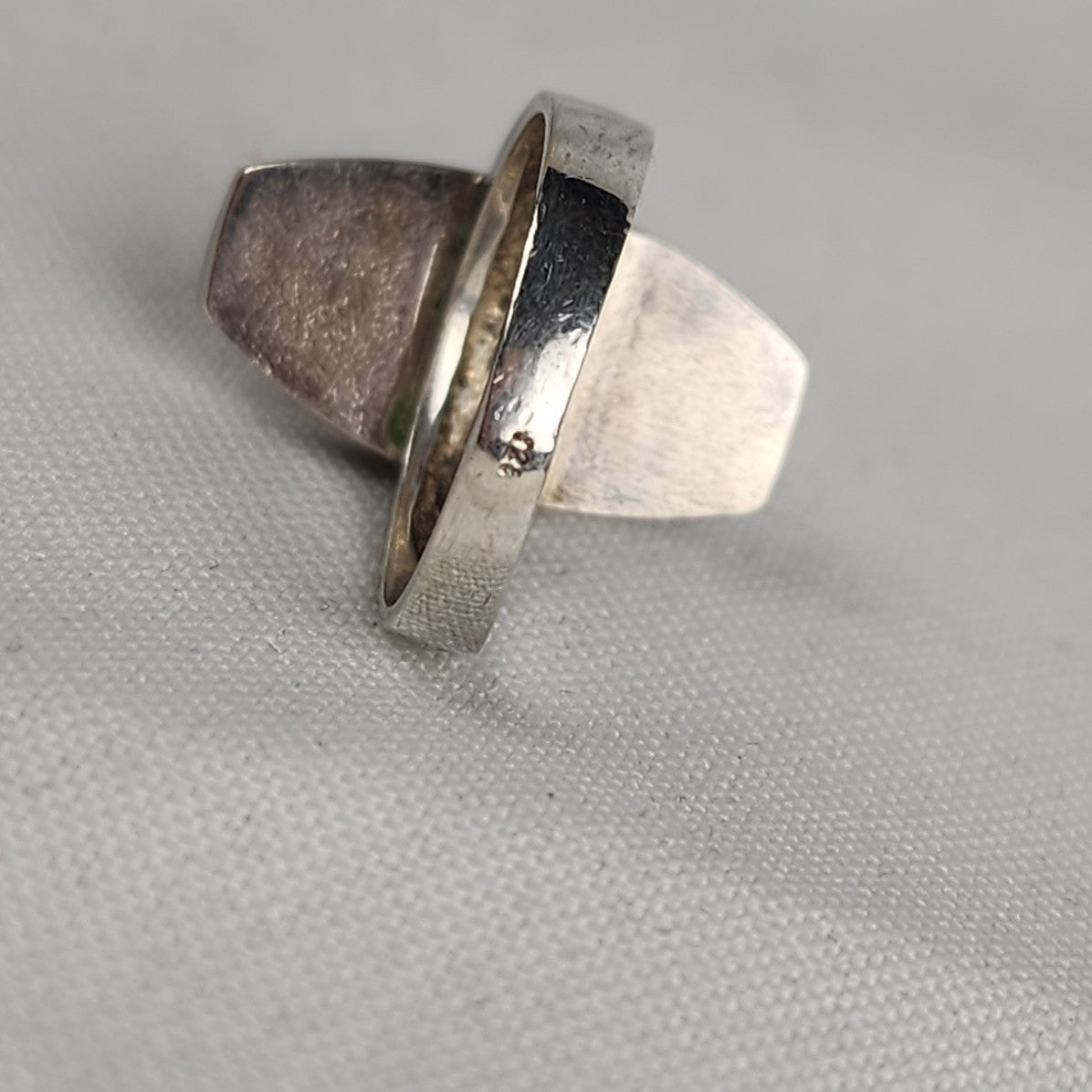 Natural Stone 925 Sterling Silver Ring Size 6.5