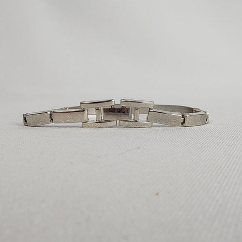 Silver Tone Clear Crystal Bracelet