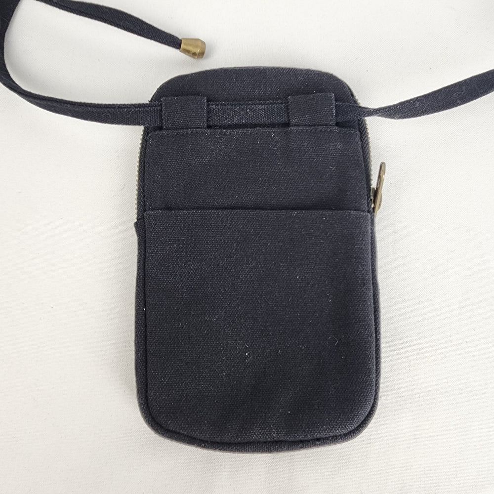 Bill Crossbody Black Phone Pouch