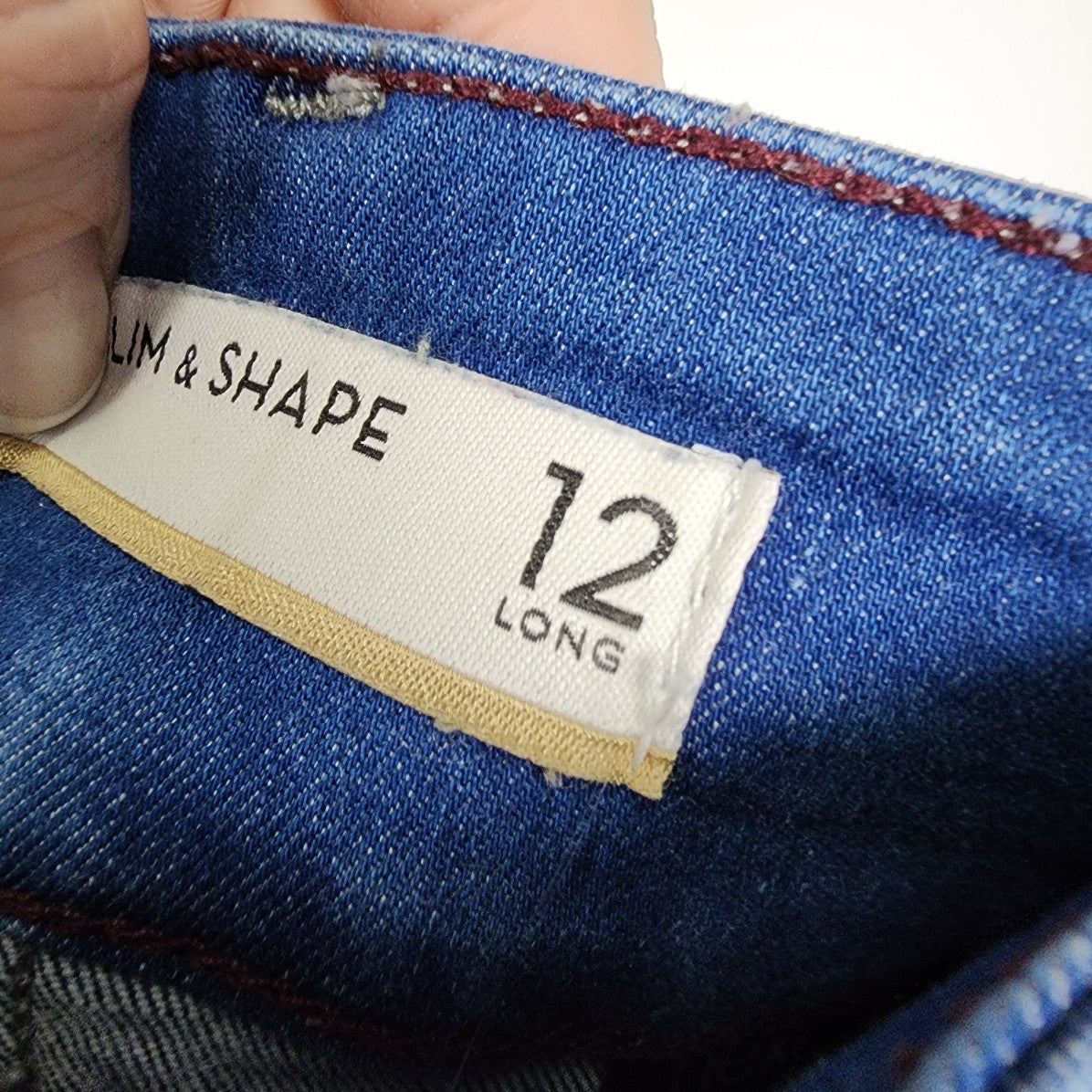 Next Lift Slim & Shape Straight Leg Denim Jeans Size 12