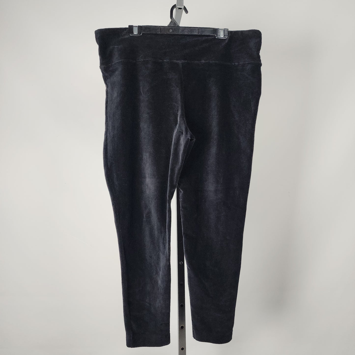 Tribal Jeans Black Velour Slim Leg Pants Size 2XL