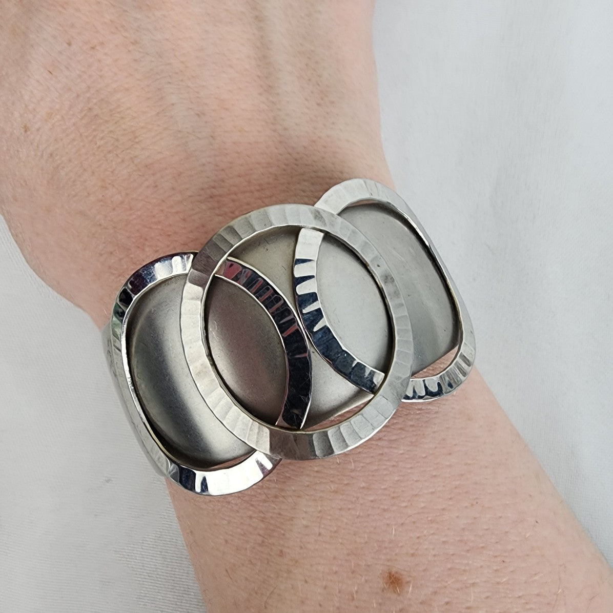 Moda Hand Made in Malta Silver Cuff Bracelet