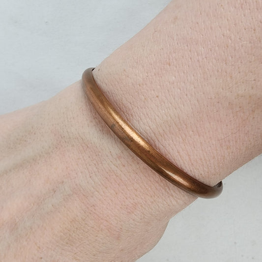 Vintage Copper Skinny Bangle Bracelet