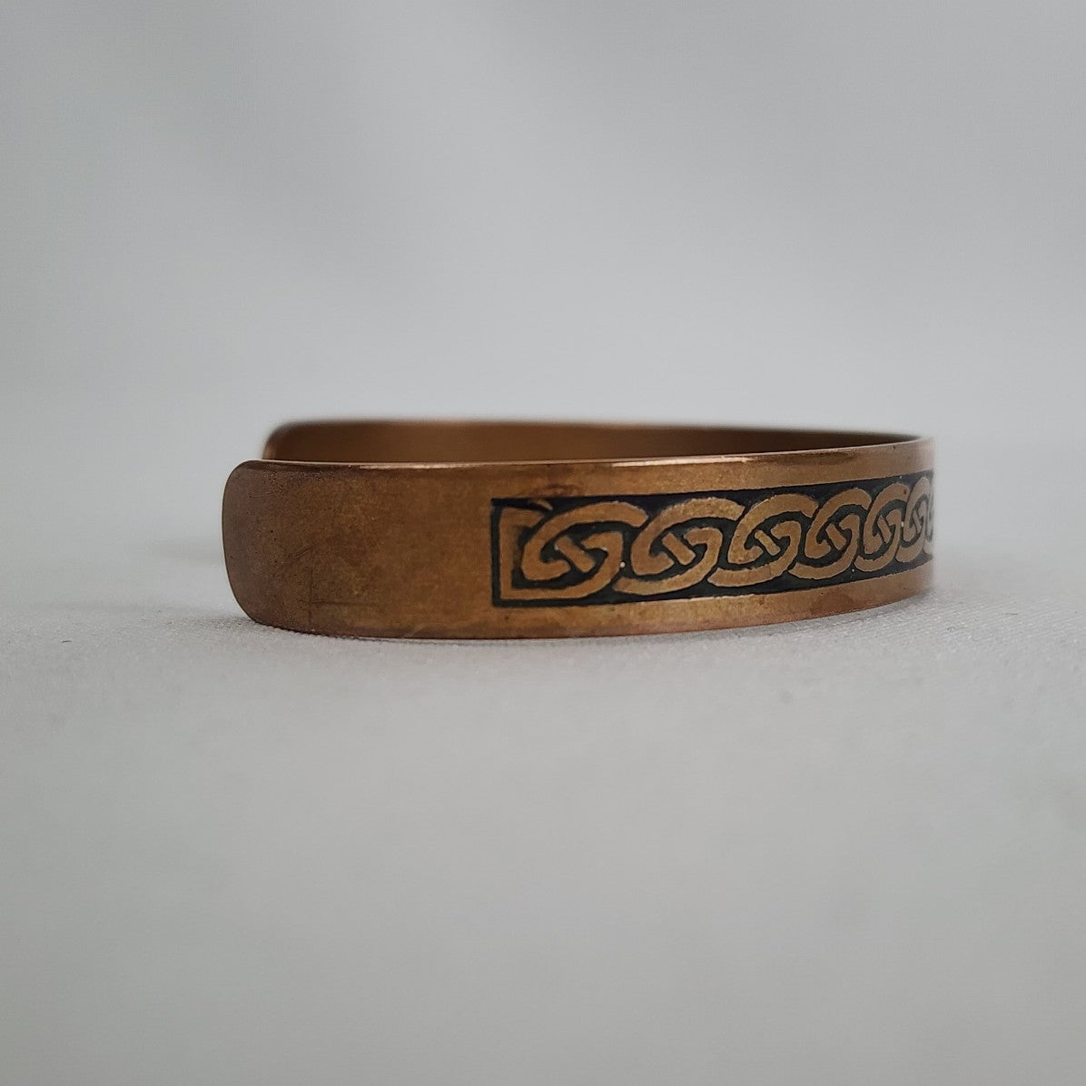 Vintage Copper Tribal Cuff Bracelet