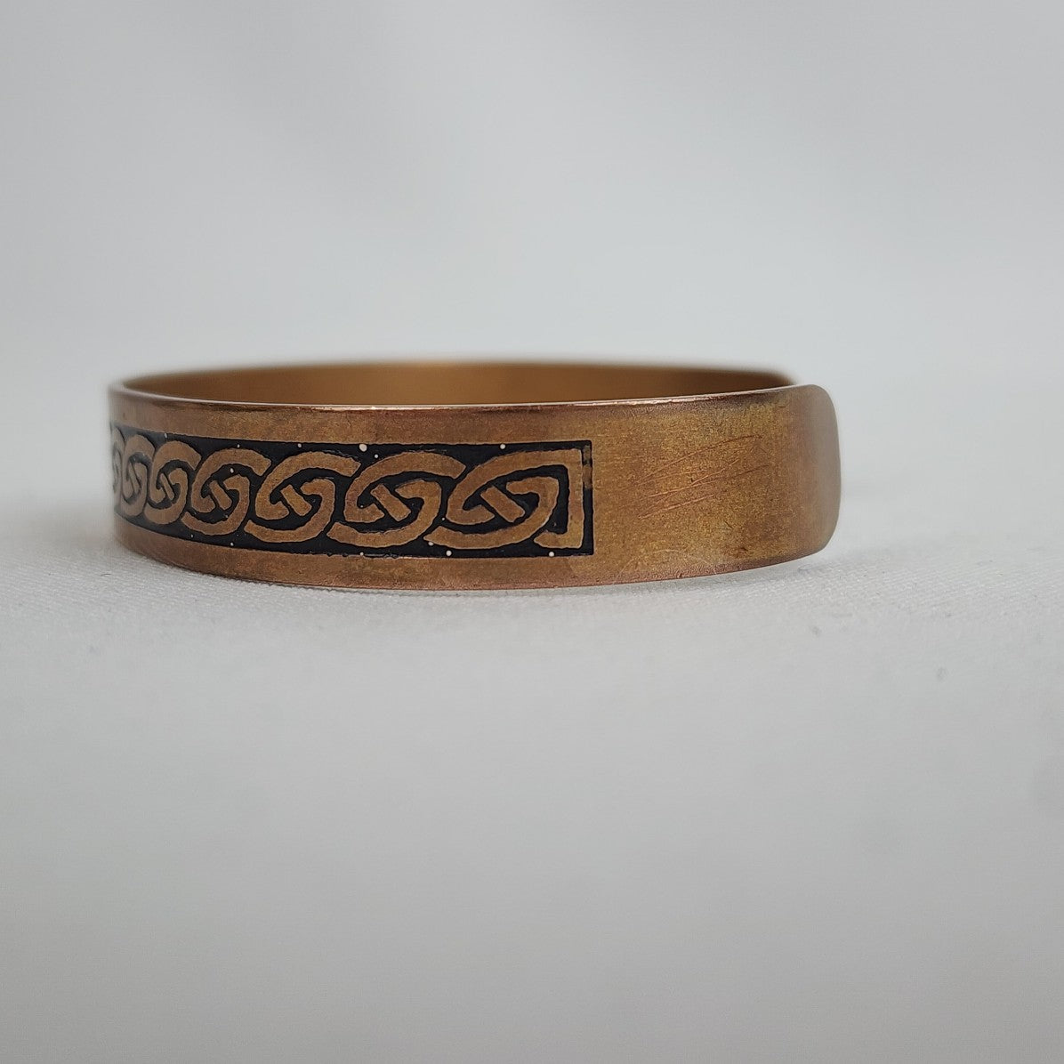 Vintage Copper Tribal Cuff Bracelet