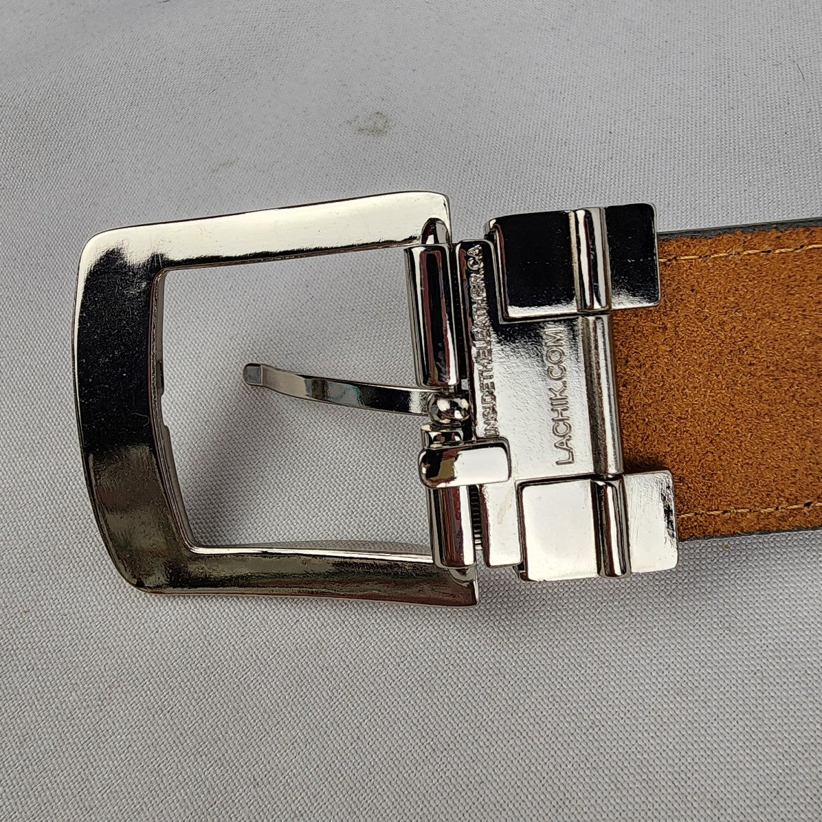 Italian Leather Grey Belt Size XL