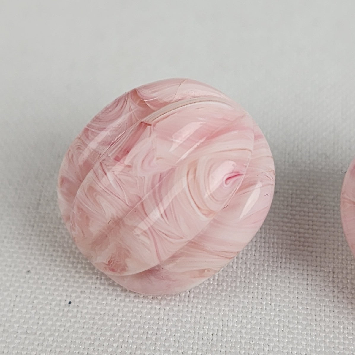 Vintage Pink Marbled Earrings