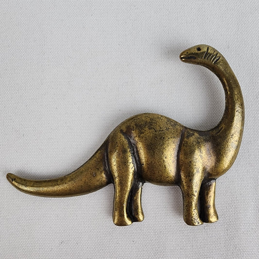 Vintage Antique Bronze Dinosaur Brooch