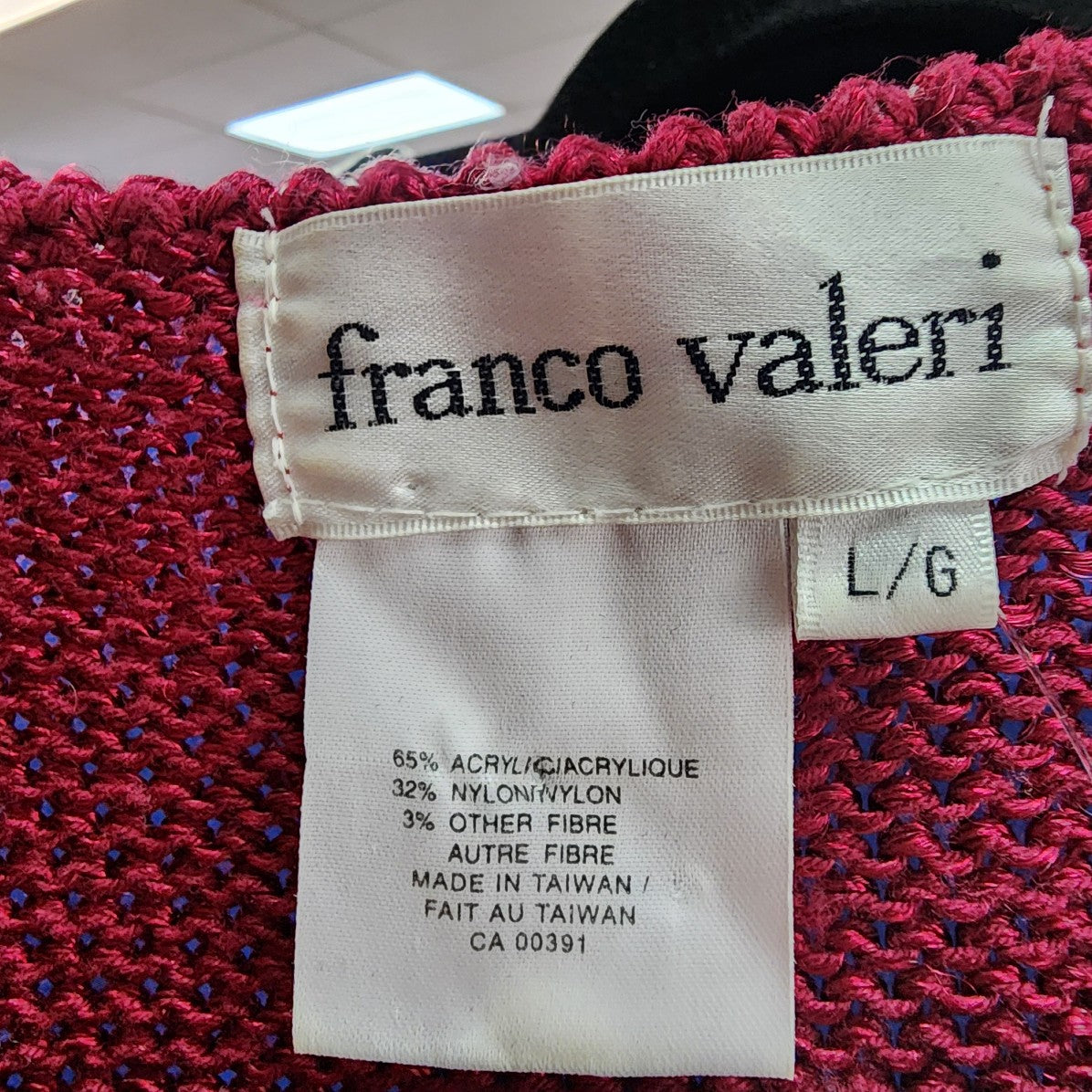 Vintage Franco Valeri Pink & Gold Knit Sweater Size S