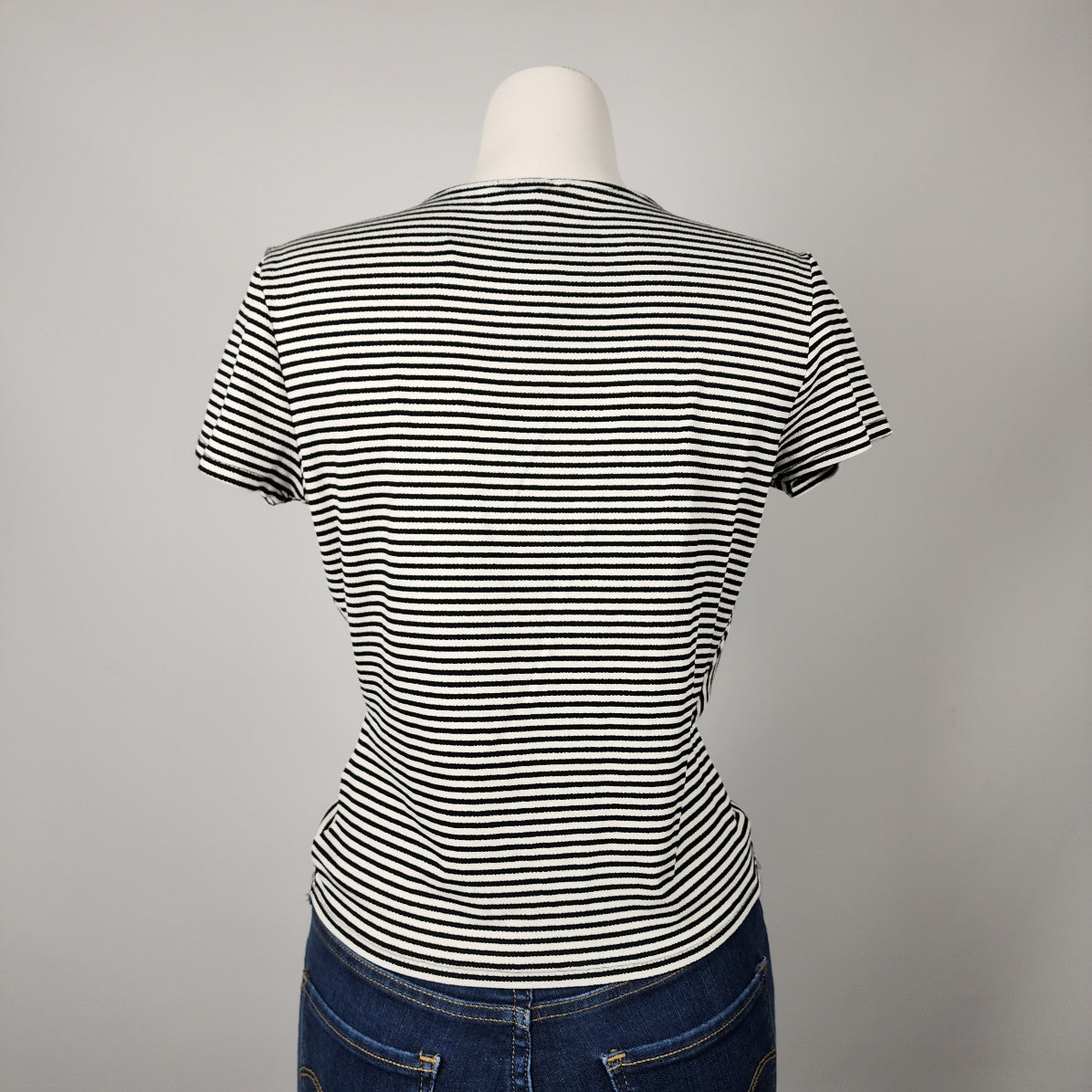 Dynamite Striped Crossover Top Size L/XL