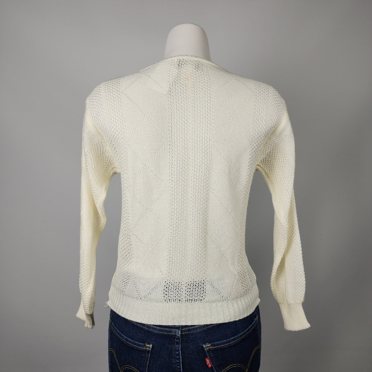 Vintage Marella Cream Knit Light Sweater Size S