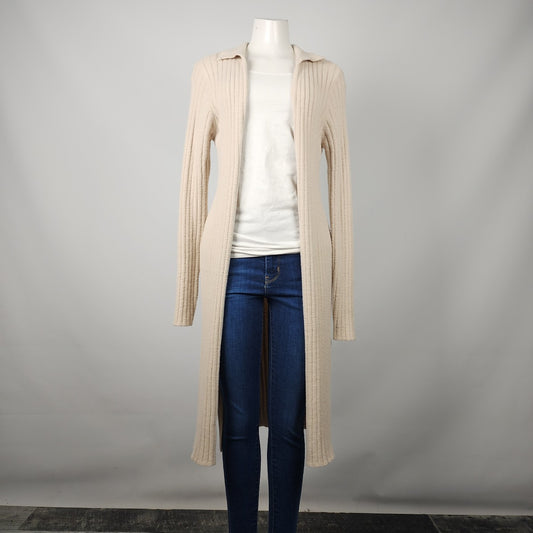 Jessica Simpson Cream Knit Long Cardigan Size M/L