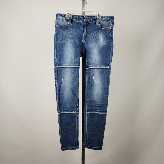 Max Jeans Skinny Patchwork Denim Jeans Size 4