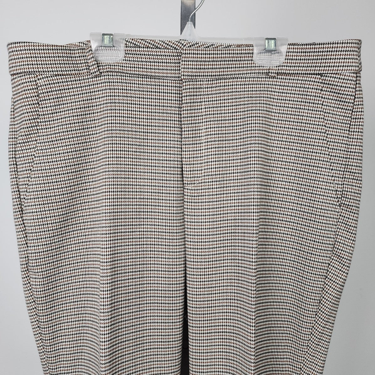 Banana Republic Black & Brown Houndstooth Avery Pants Size M