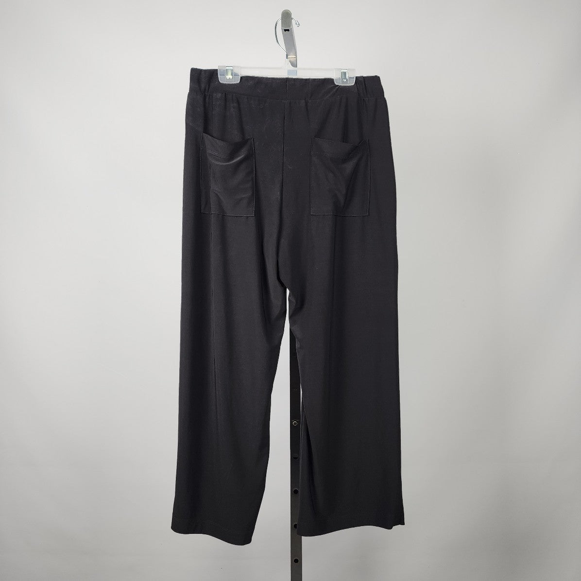 Compli K Black Zipper Detail Cropped Pants Size M