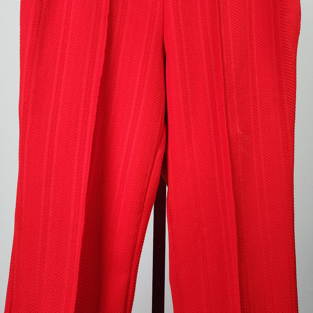 Vintage Red Wide Leg Trouser Pants Size M