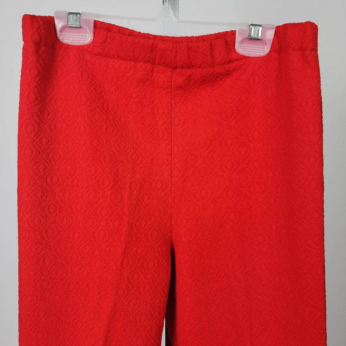 Vintage Red Cropped Wide Leg Pants Size S