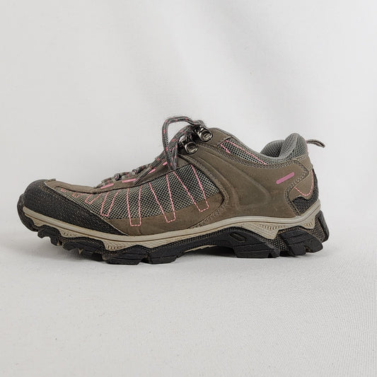 Mountain Warehouse Brown & Pink Hiking Work Shoes Size 8