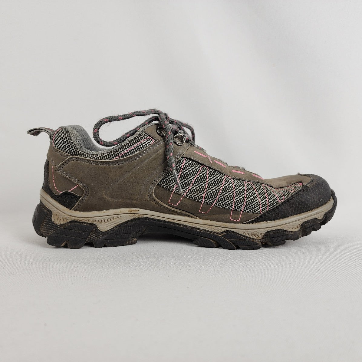 Mountain Warehouse Brown & Pink Hiking Work Shoes Size 8