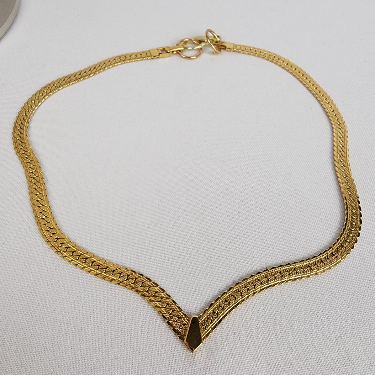 Vintage Gold Tone Chain Necklace