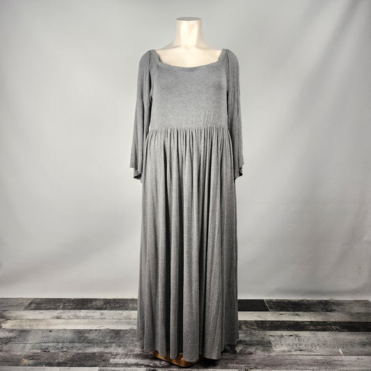 Torrid Grey Jersey Long Sleeve Maxi Dress Size 4X