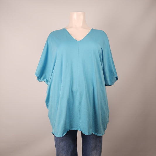 Bryn Walker Blue Cotton Tunic Top Size L/XL