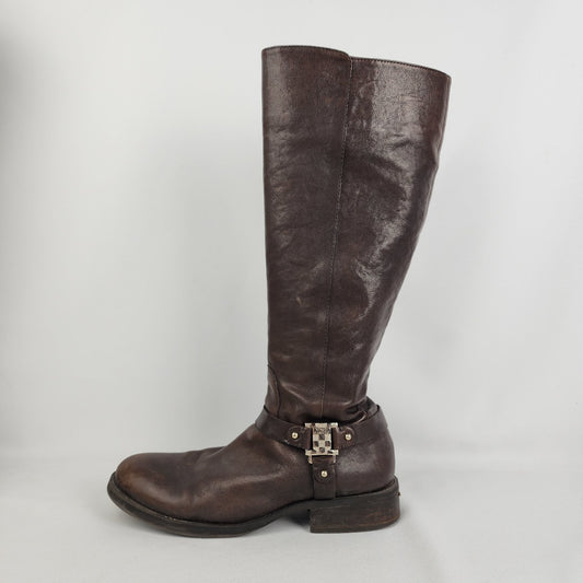 Vince Camuto Brown Leather Boots Size 8.5