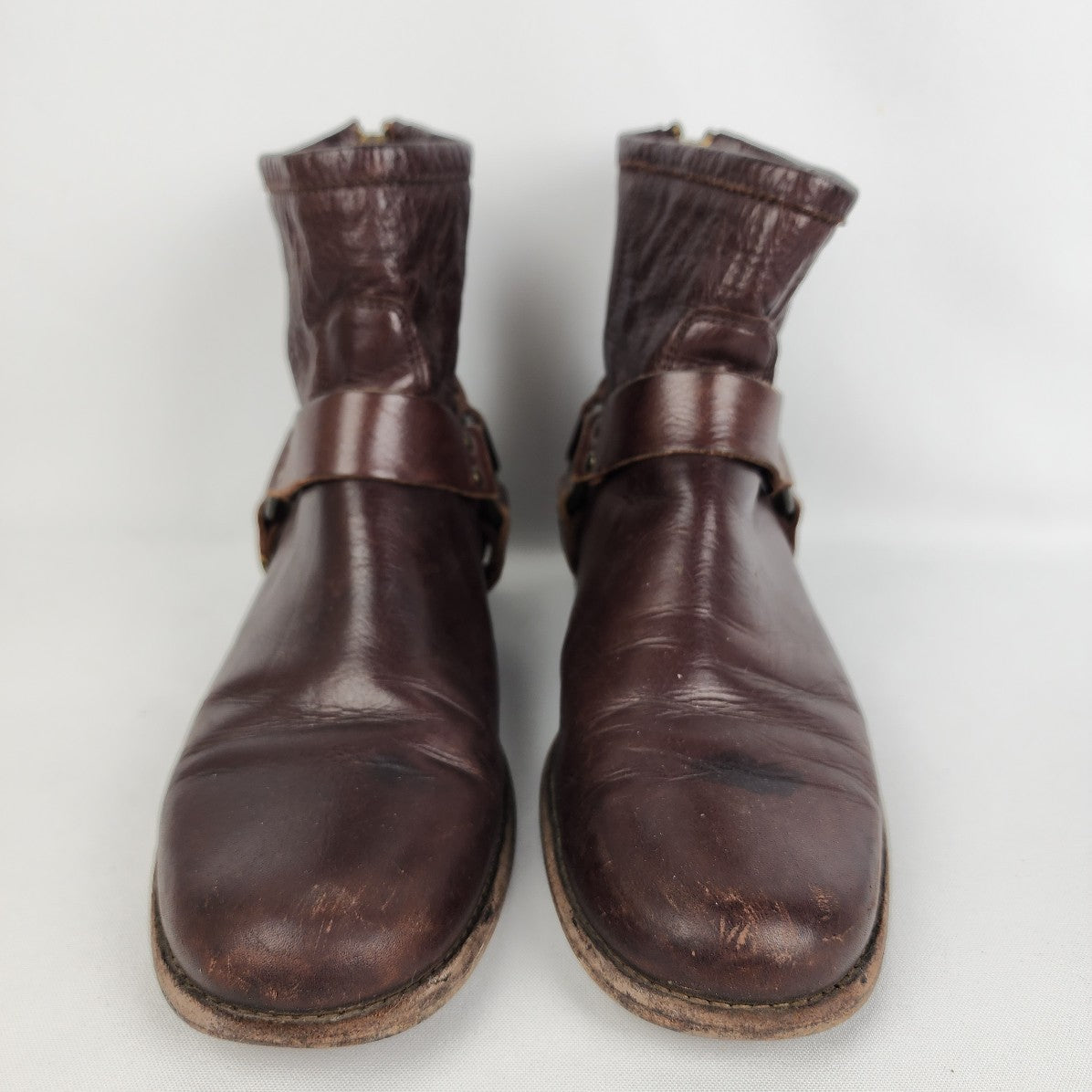 Frye Brown Leather Ankle Boots Size 9