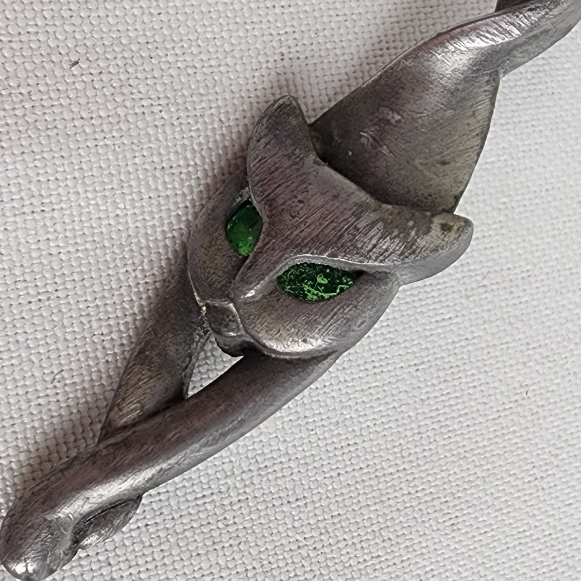 Vintage AJC Brutalist Cat Brooch