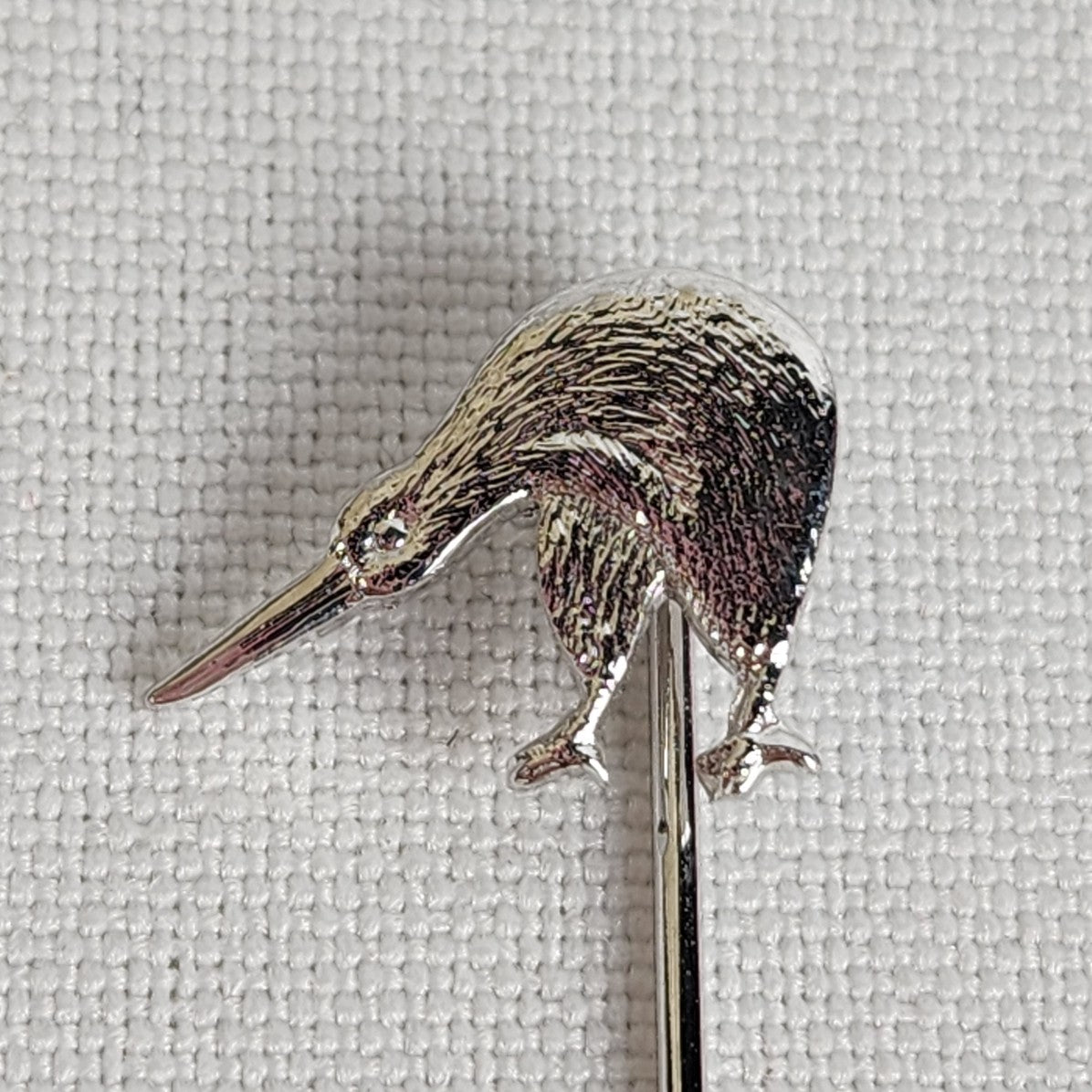 Vintage Kiwi Bird Silver Stick Pin