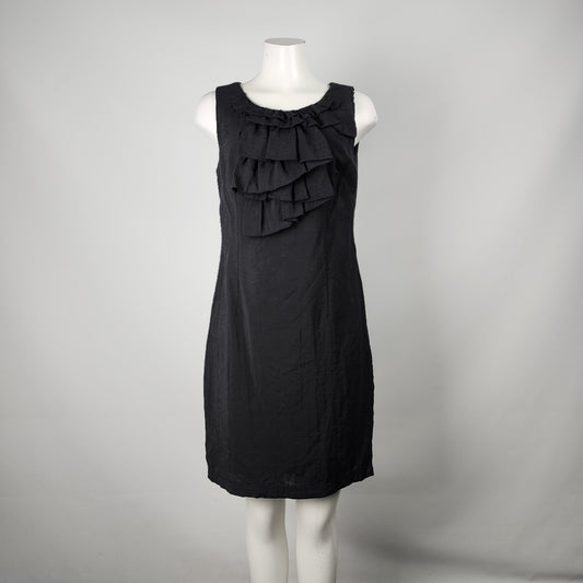 Adrienne Vittadini Black Sheath Dress Size 10