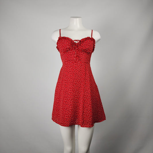 Princess Polly Red Mini Summer Dress Size 6