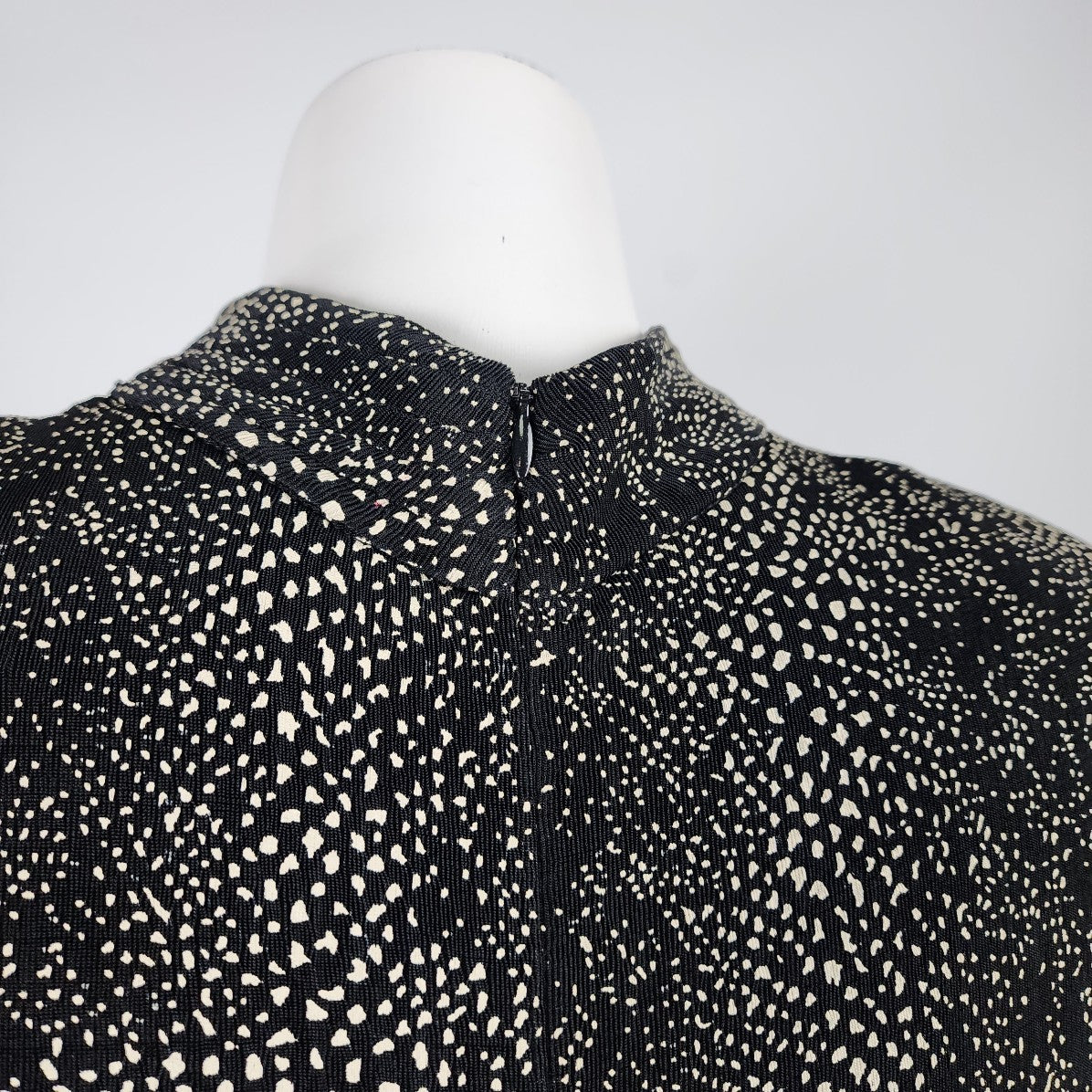 Vintage Joseph Ribkoff Black Reptile Print Maxi Gown Size 16