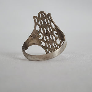 Vintage Silver Tone Ring Size 7