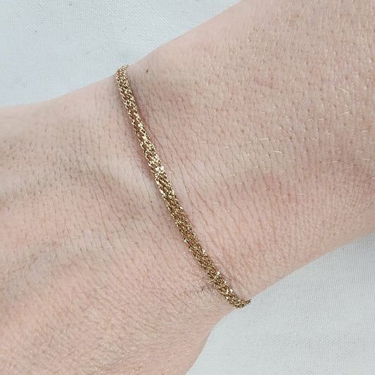 10K Gold Layered Chain Link Bracelet