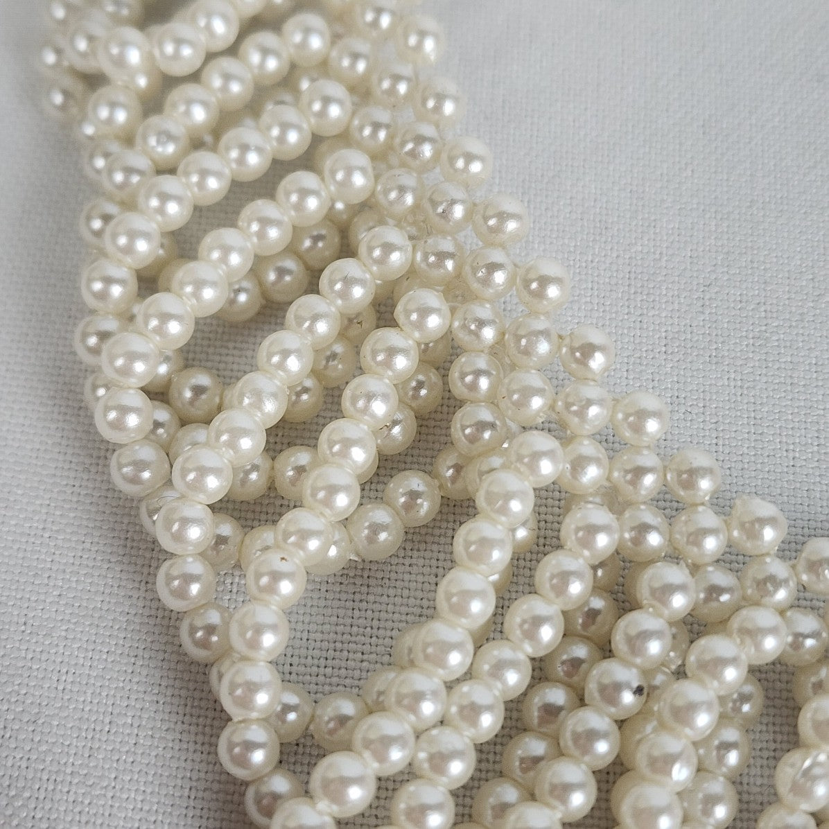 Vintage Faux Pearl Statement Earrings