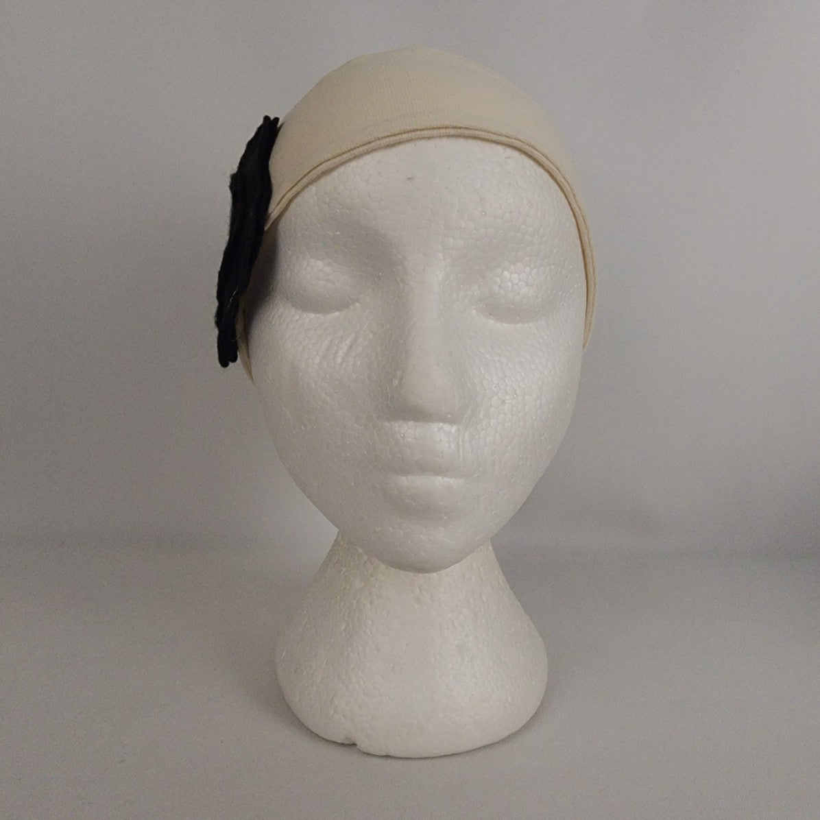 Flipside Hats White & Black Flower Headband