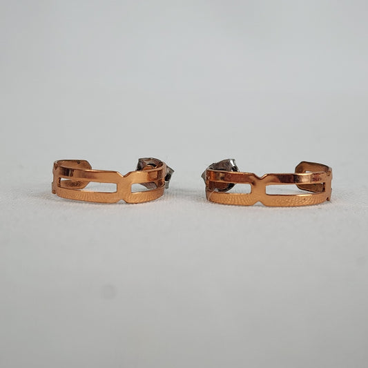 Vintage Copper Hoop Earrings