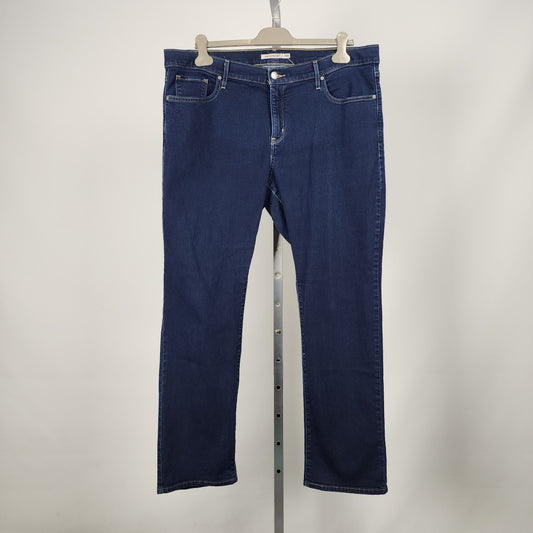 Levi's 314 Dark Denim Shaping Straight Jeans Size 18W
