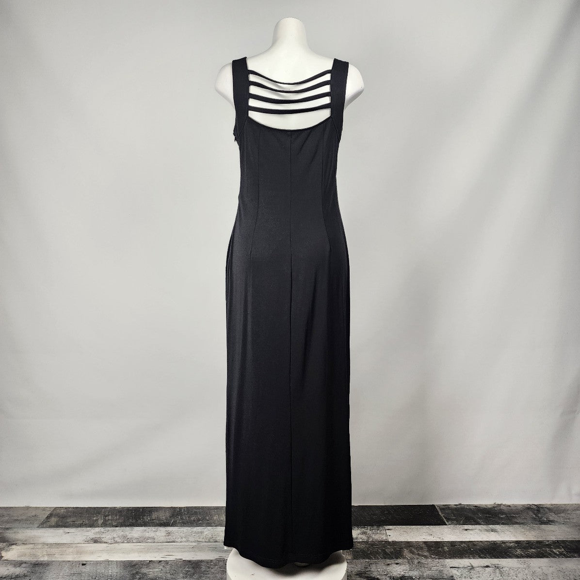 Vintage Joseph Ribkoff Black & White Long Gown Dress Size 12