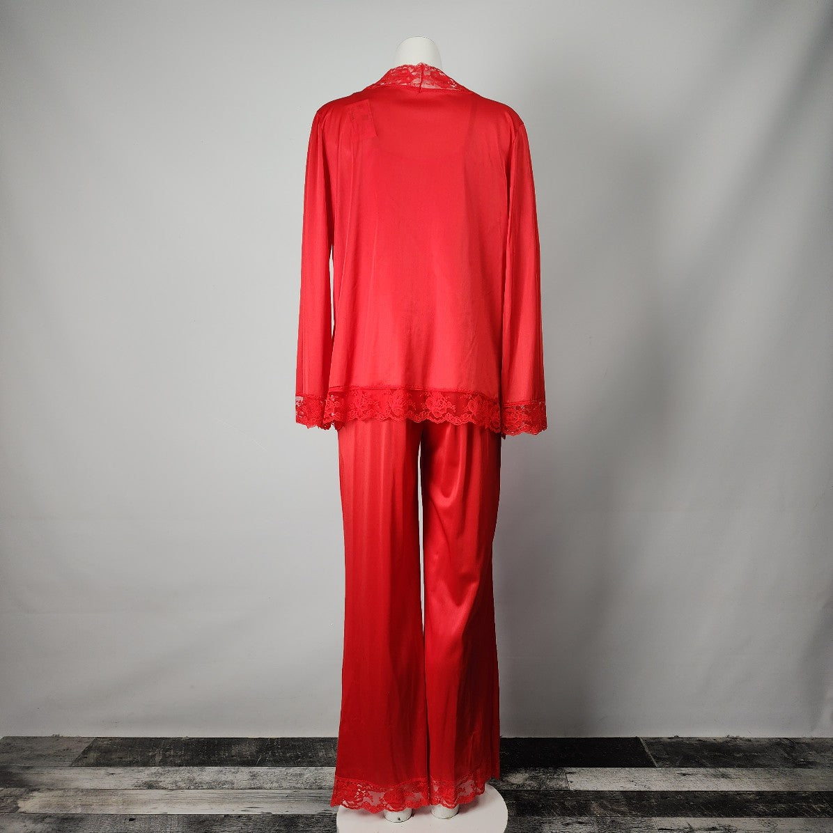 Vintage Red Darling Lingerie Jumpsuit With Jacket Size M/L