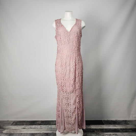 Enfocus Studio Pink Lace Event Gown Size 10