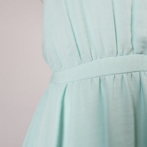 RW&CO Mint Chiffon V Neck Dress Size S