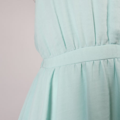 RW&CO Mint Chiffon V Neck Dress Size S