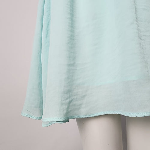 RW&CO Mint Chiffon V Neck Dress Size S