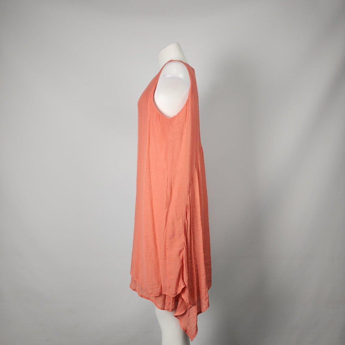 Fever Coral Knee Length Sleeveless Dress Size L