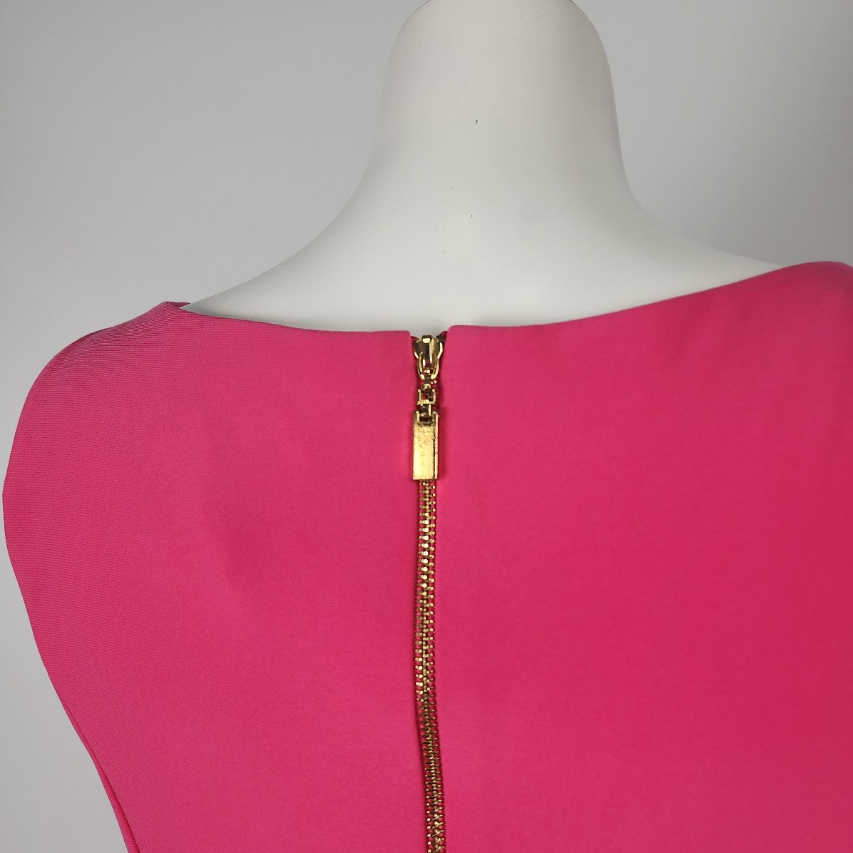 Joseph Ribkoff Pink & Orange Zipper Detail Sheath Dress Size 10