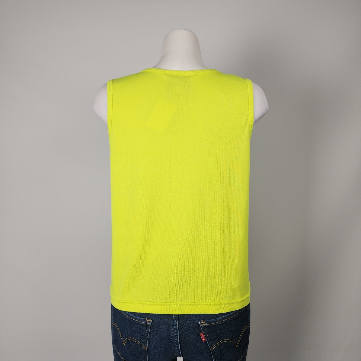 Vintage 90s Serenity Neon Green Sleeveless Top Size M