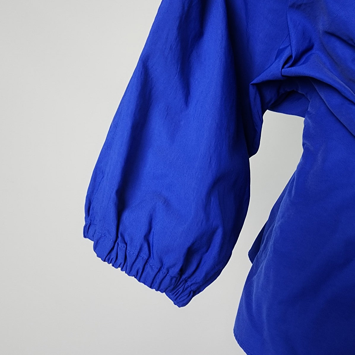 Banana Republic Cobalt Blue Belted Wrap Blouse Top Size M