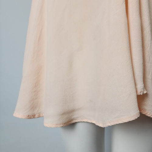 Alice McCall Peach Floral Mesh Tunic Top Mini Dress Size 4